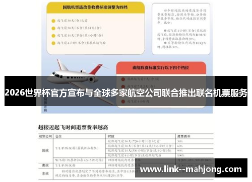 2026世界杯官方宣布与全球多家航空公司联合推出联名机票服务